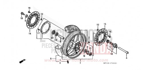 ROUE AVANT (ST1100AN/AP/AR) ST1100AP de 1993